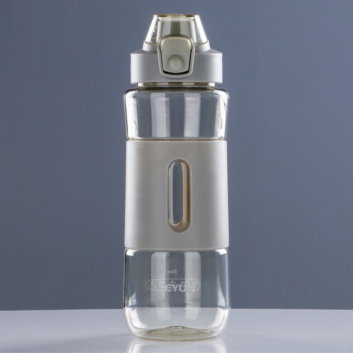 Vandens butelis 800 ml, su silikoniniu įdėklu, 7,5x24,5 cm, sumaišykite