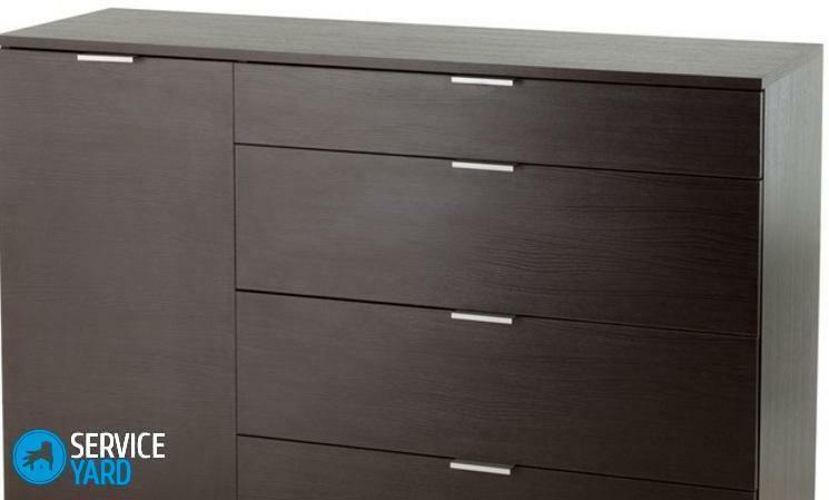 How to assemble a chest of drawers?