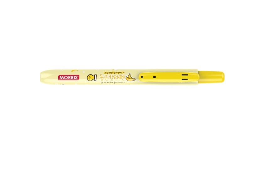 Automatic marker ROUND COLOR PEN, yellow with banana scent