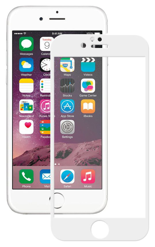 Zaščitno steklo Deppa za Apple iPhone 6 / iPhone 6S Bela