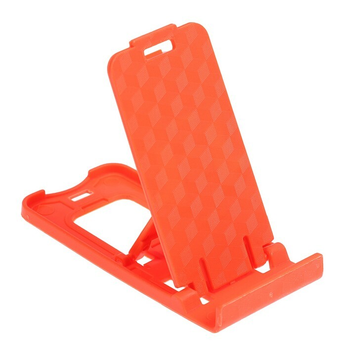 Phone stand LuazON, foldable, height adjustable, orange