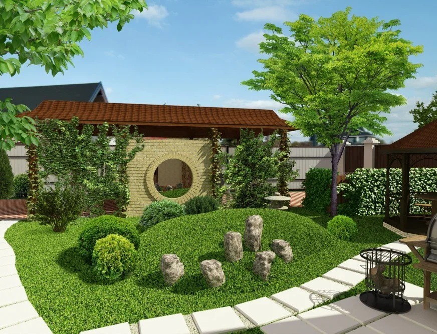 zahrada 6 akrů japonském stylu
