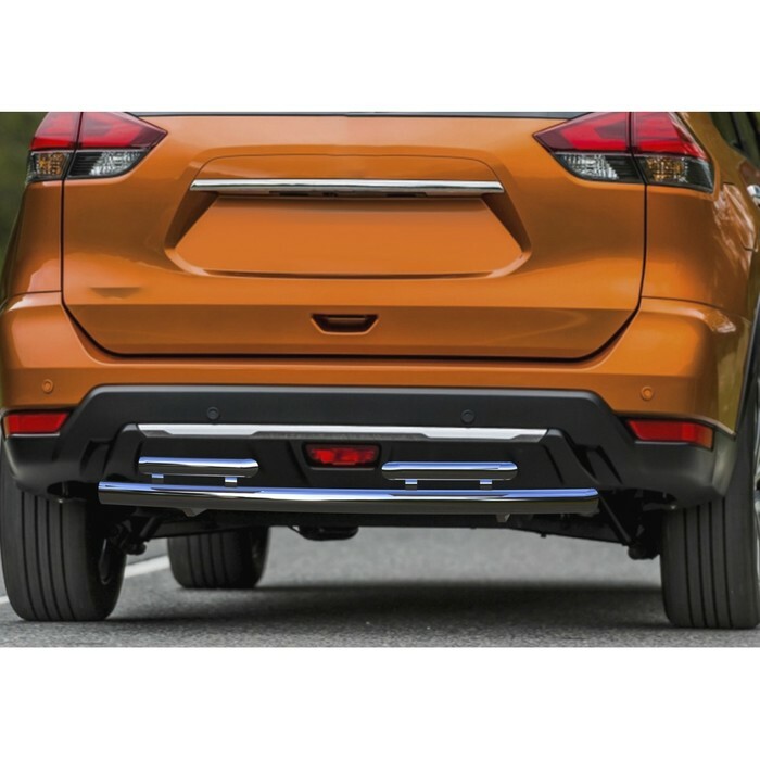 Rear bumper protection d57 + d42 Rival for Nissan X-Trail T32 restyling 2018-, R.4125.005
