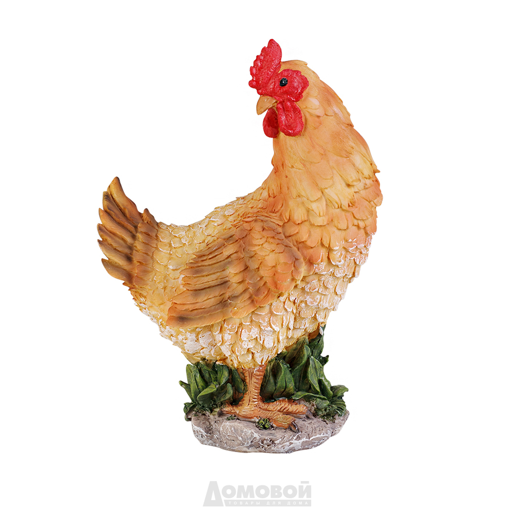 דמות גן HOME DECOR תרנגולת, 19.3х13х28.8 ס" מ, פוליריזין