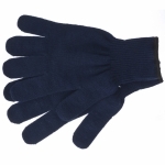 Pletené rukavice, akryl, farba: modrá, overlock Sibrtech 68655