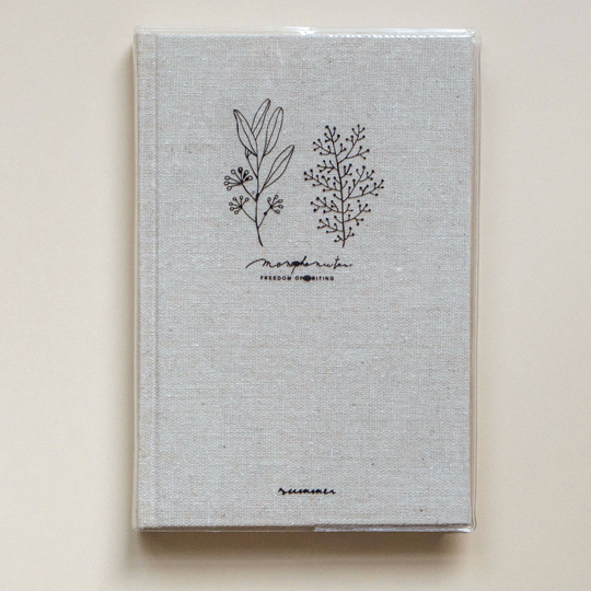 Herbarium notesbog / grå