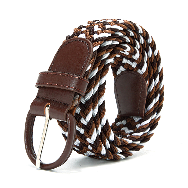 Cintura elastica elasticizzata per cintura in vita con fibbia in lega di moda da uomo, da donna, da uomo