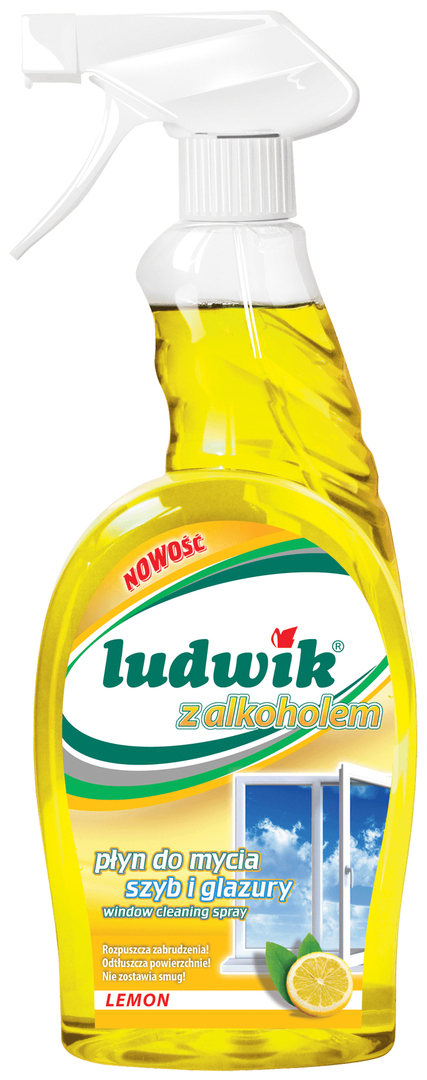 Glas- en spiegelreiniger Ludwik citroen met alcohol 750 ml