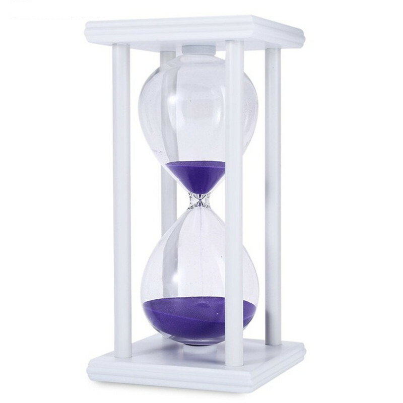 Minutės „Smėlio laikrodžio smėlio stiklas“ biuro mokyklai Šiuolaikinis smėlio laikrodžio smėlio stiklo laikrodžio stalviršio dekoravimas