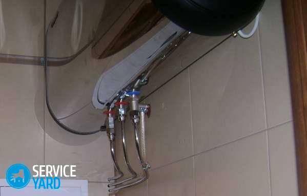 How to connect a storage water heater in an apartment?
