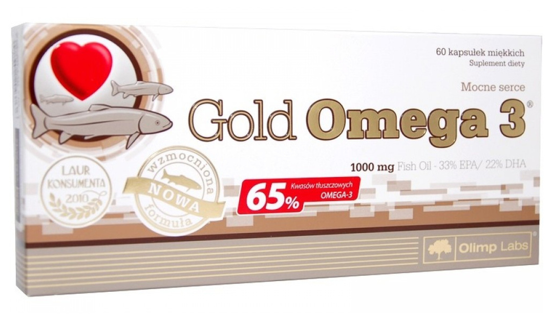 Olimp Labs Gold Omega-3 preparat wieloskładnikowy 60 kaps. neutralny