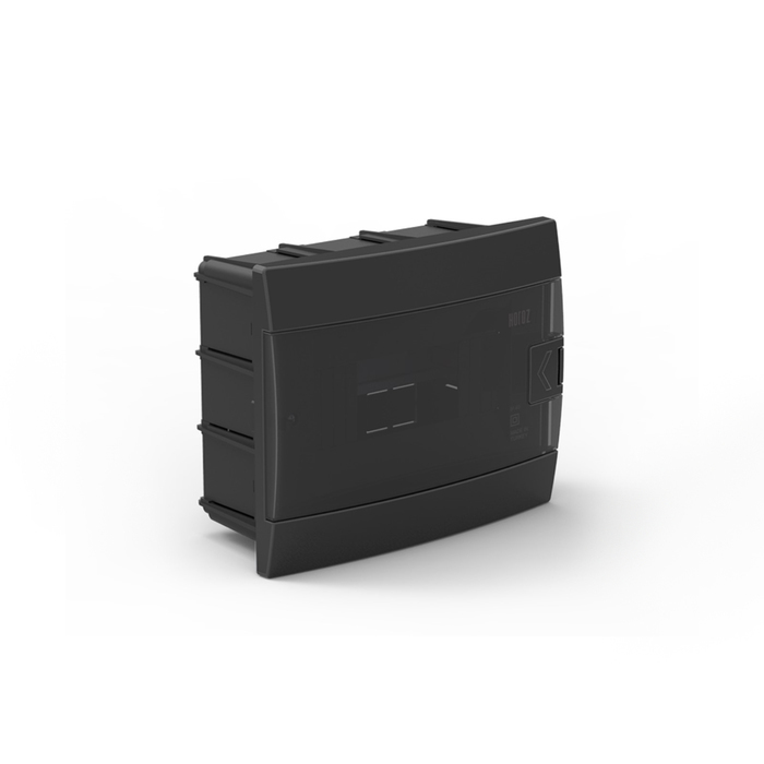 Box für Automaten, Kunststoff eingebaut 600-001-801, 8 Module, Farbe schwarz