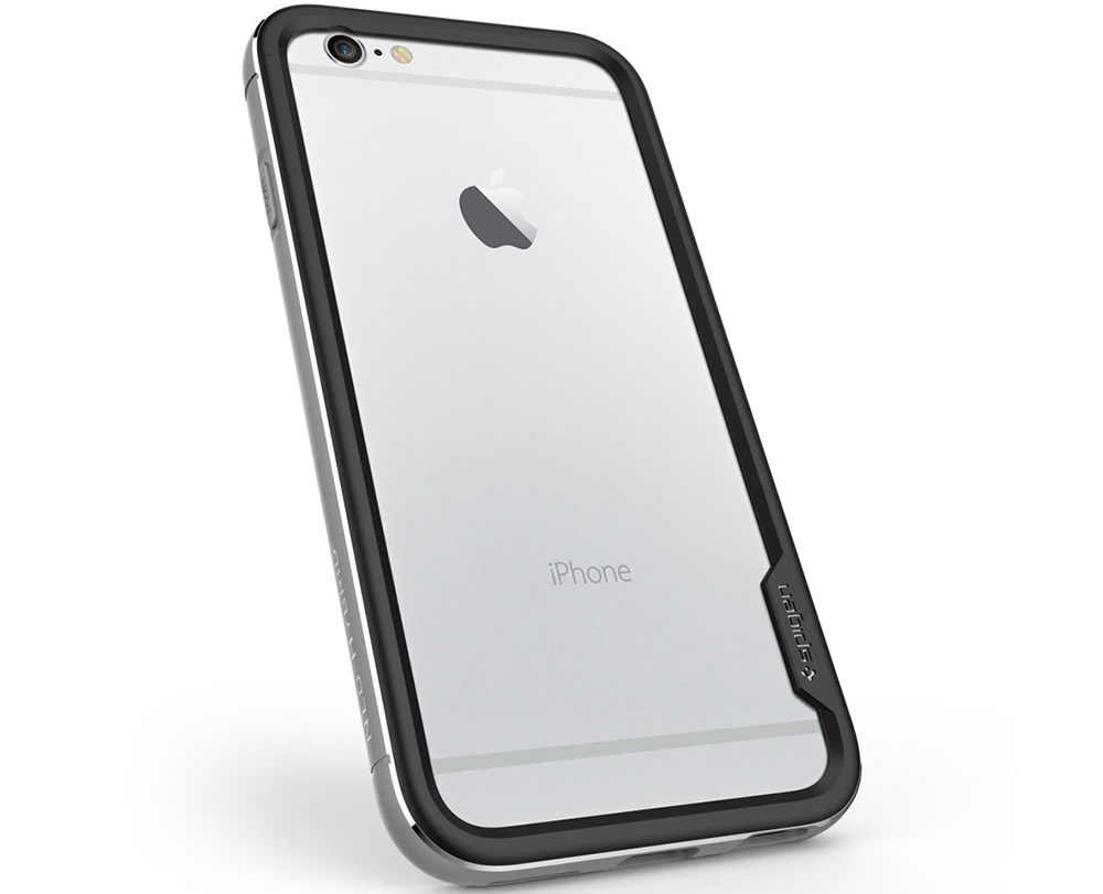Bumper Case Spigen voor Apple iPhone 6/6S Neo Hybrid EX Satijn Zilver (SGP11186)
