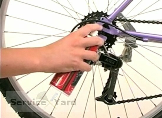 Cleaning the bicycle chain
