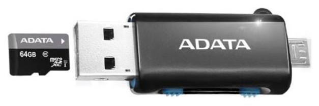 Kaardilugeja Adata AOTGMRBK USB 2.0 Must