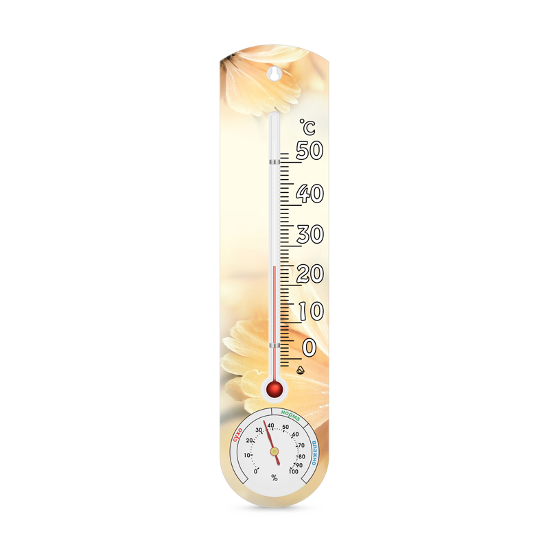Bimetál szobahőmérséklet-higrométer, TGK-1 (Steklopribor), 300438-Gerbera