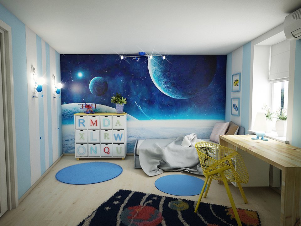 mūsdienīgs dizains bērna istabā foto idejas