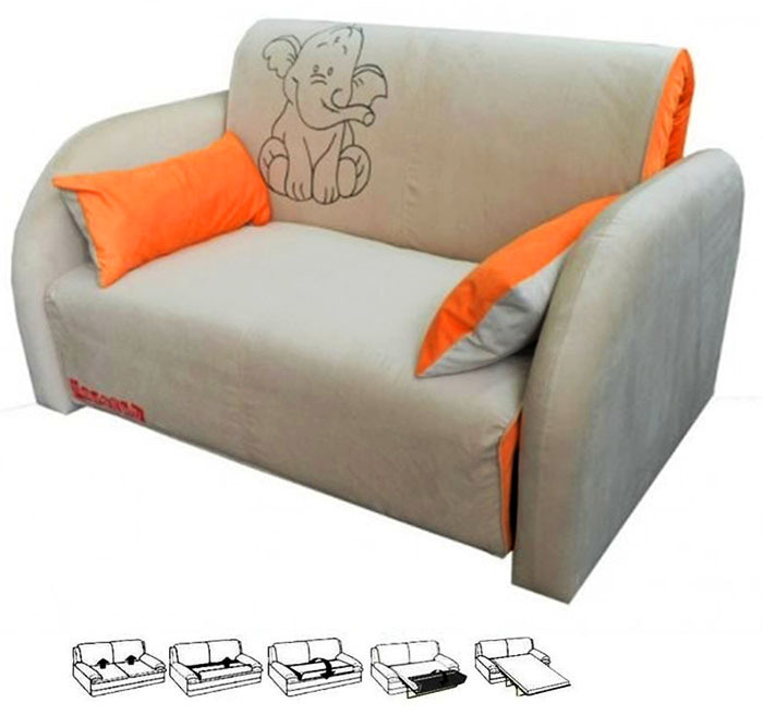 Fotelį-lovą su prancūzišku sulankstomos lovos mechanizmu rekomenduojama naudoti kaip nakvynės vietą