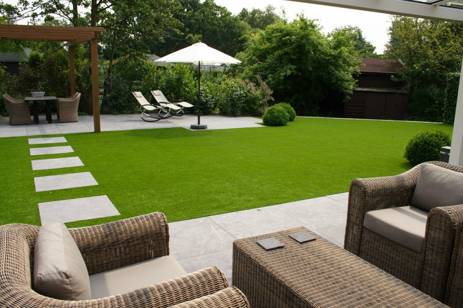 artificial turf on the site