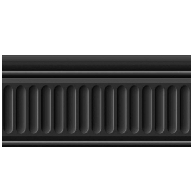 Keramický okraj Kerama Marazzi 19049 / 3F Blanchet strukturovaný černý 200x99 mm