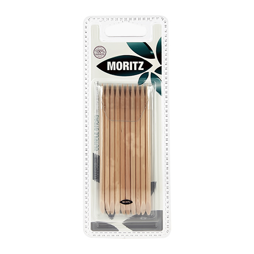 Bastoncini per cuticole MORITZ in legno naturale 10 pz