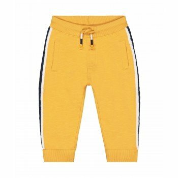 Sportovní kalhoty s fleecem, žluté