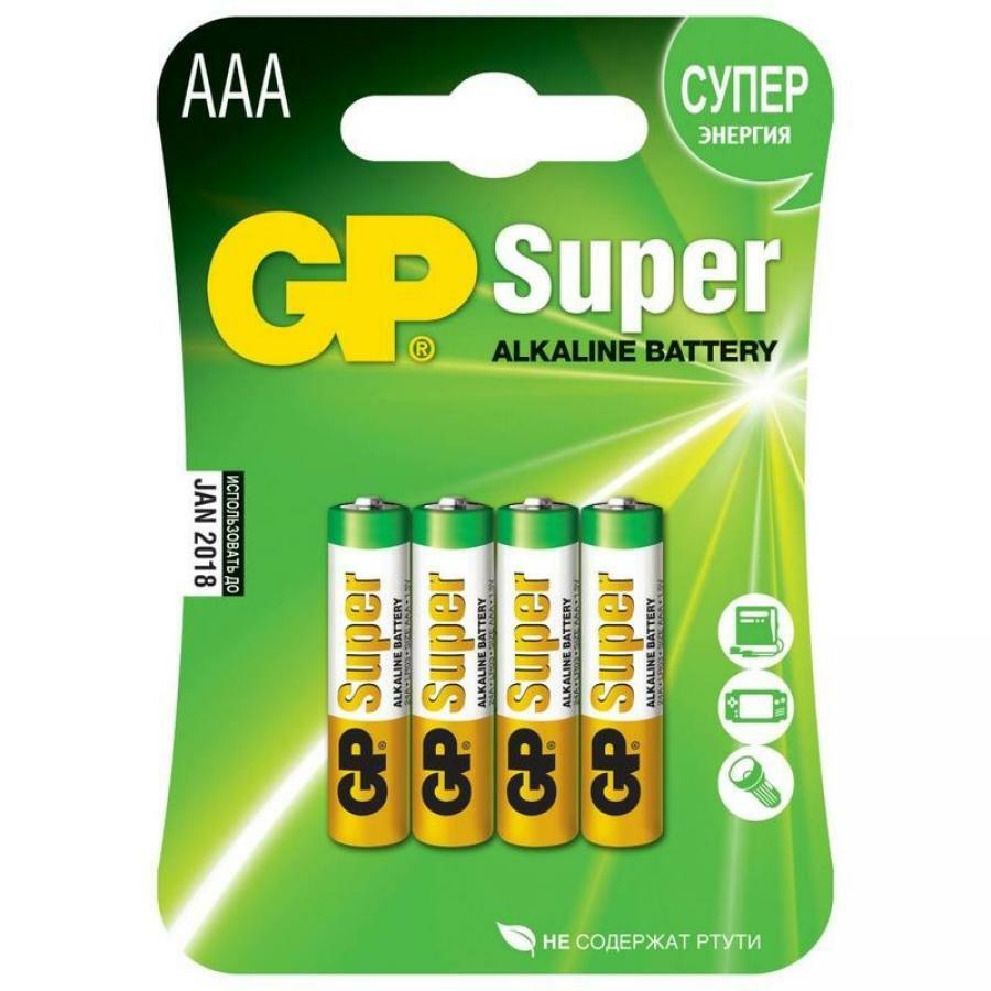 Batterie AAA GP Super Alkaline 24A LR03 (4 Stück)