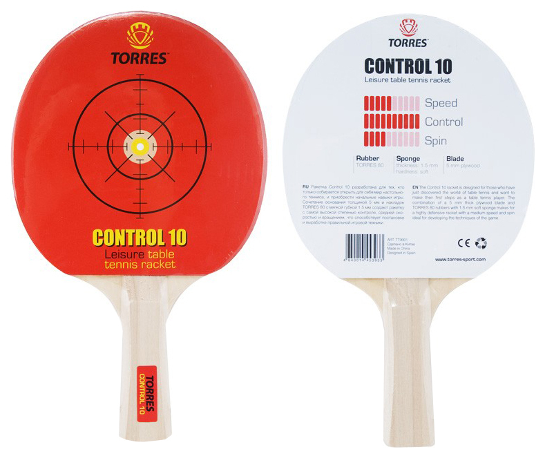 Racchetta Ping Pong Torres Control 10