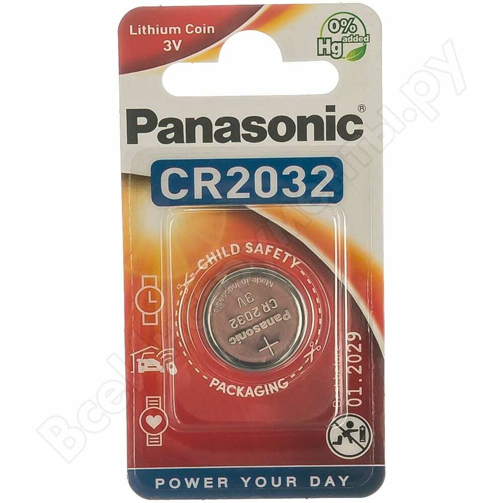 Disková lítiová batéria CR2032 3V bl / 1 Panasonic 5019068085138