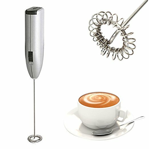 Automatischer Milchaufschäumer Elektrischer Handheld Edelstahl Mini Kaffee Milchmischer Tragbare Schaummischungen