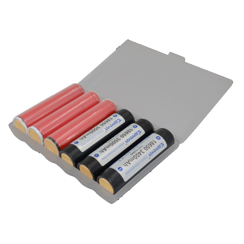 Udvidet # og # nbsp; version # og # nbsp; Batteri # og # nbsp; Etui Batteri Opbevaringsboks Batteriholder til 6x robuste 18650 batterier