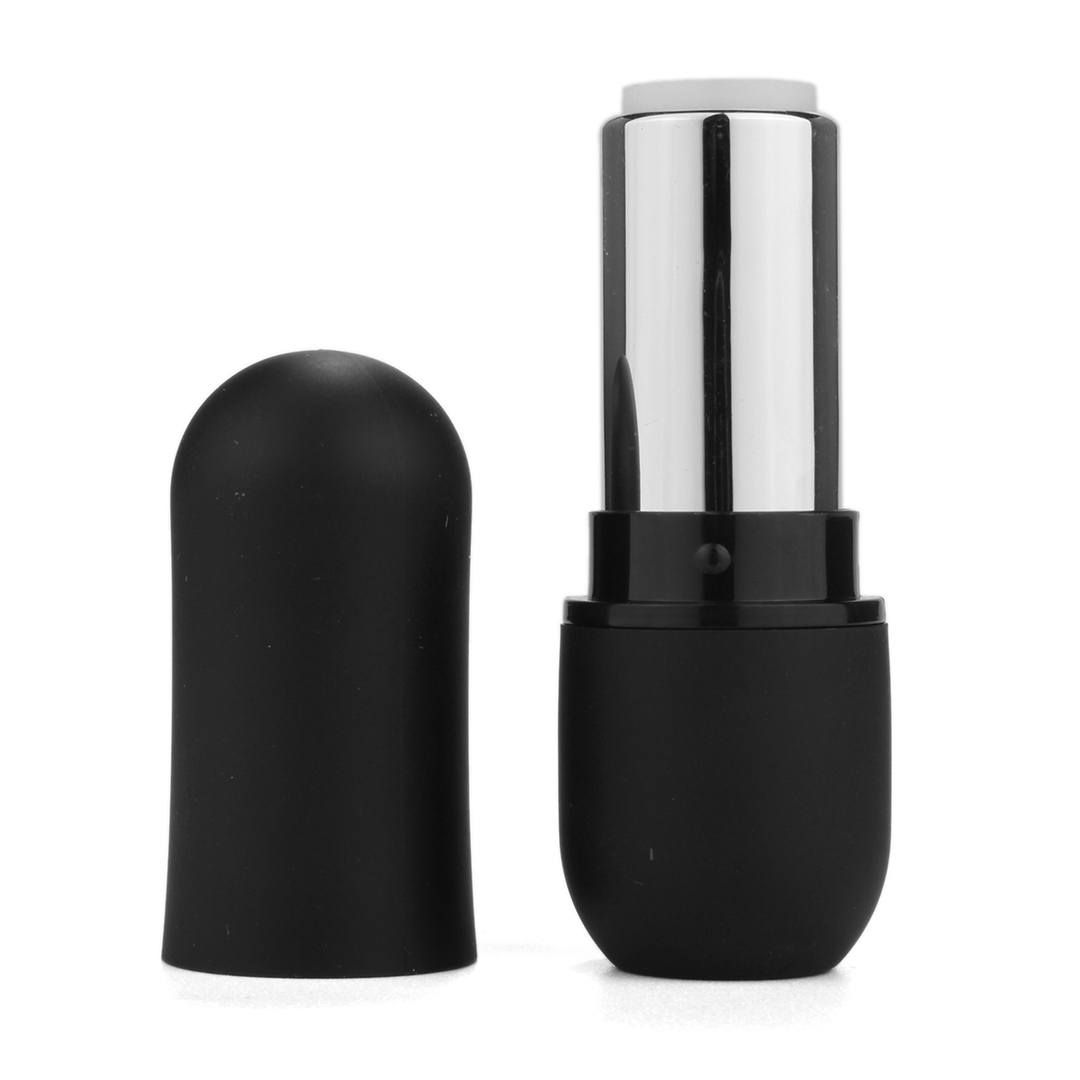 Matte Black Round Empty Lipstick Lip Balm Refillable Makeup Container DIY Cosmetic Tool