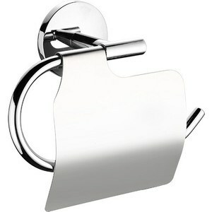 Uchwyt na papier toaletowy Milardo Cadiss z pokrywą, chrom (CADSMC0M43)