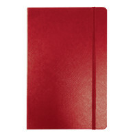 Selecteer zakelijk notitieboek, A7+, 64 vel, lijn, omslagkleur rood