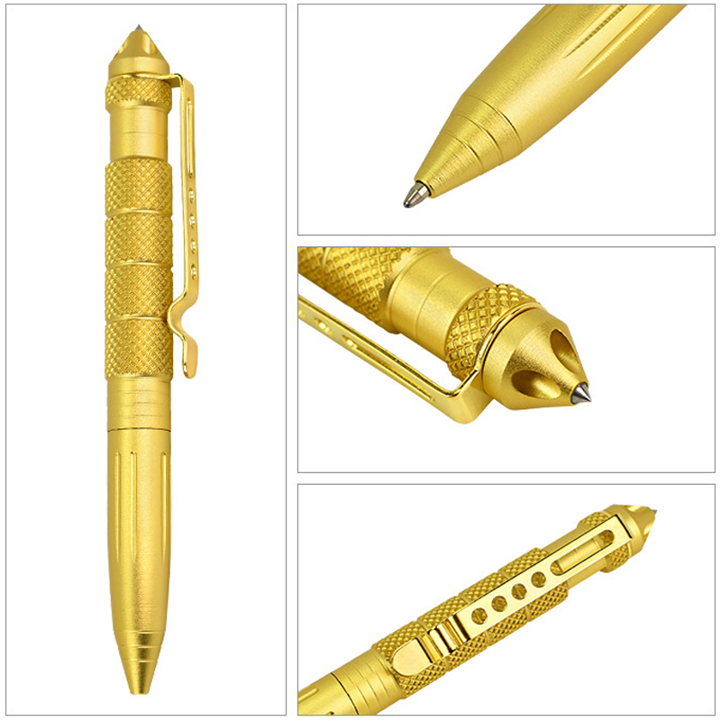 Outdoor Tactische Pen Multifunctionele Tungsten Steel EDC Safety Survival Emergency Tool Set Met Navulling
