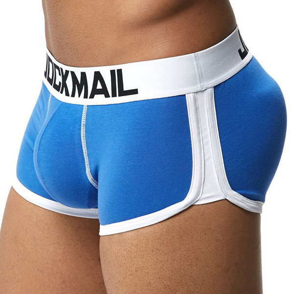 Hip Lift U Convex Cotton Comfy Boxer Underpants With Pads