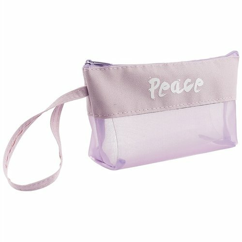 Cosmetic bag with a zipper Lavender (21x12) (PVC box)