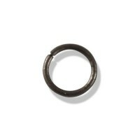 טבעת חרוזים, 0.8x7 מ" מ, צבע: ניקל שחור, 100 חלקים, אומנות. OTH1510