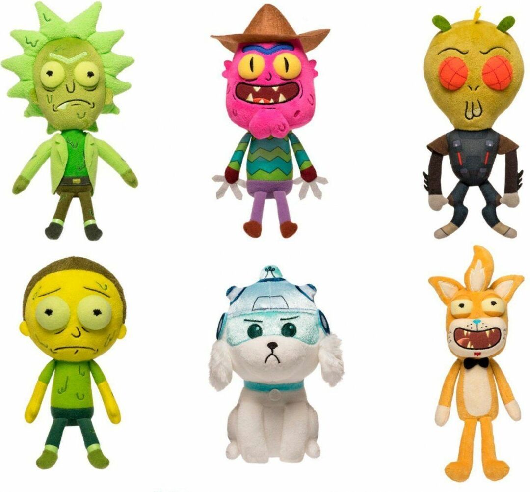 Funko Galactic Plushies: Rick and Morty W2 Plüschtier (6 Stück) 30118
