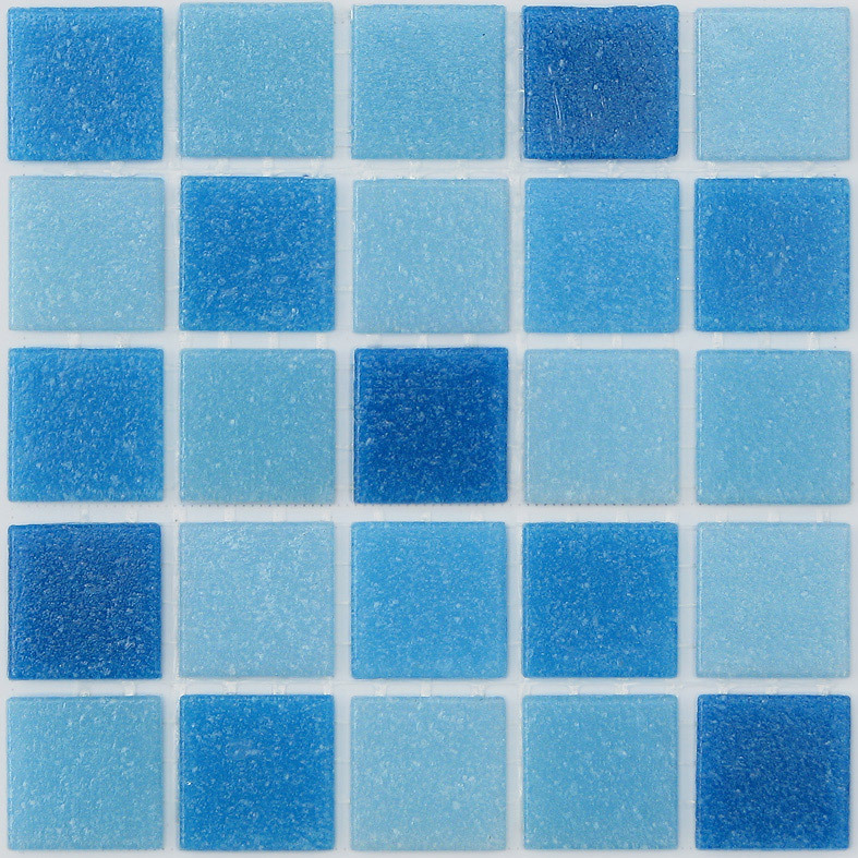 Mosaico Caramelle Mosaico Sabbia Laguna (2x2) sobre papel 32,7x32,7