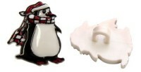 Buttons Penguin, 28/1, color: D10, 36 pieces, art. QN074-W2 (Items included: 36)