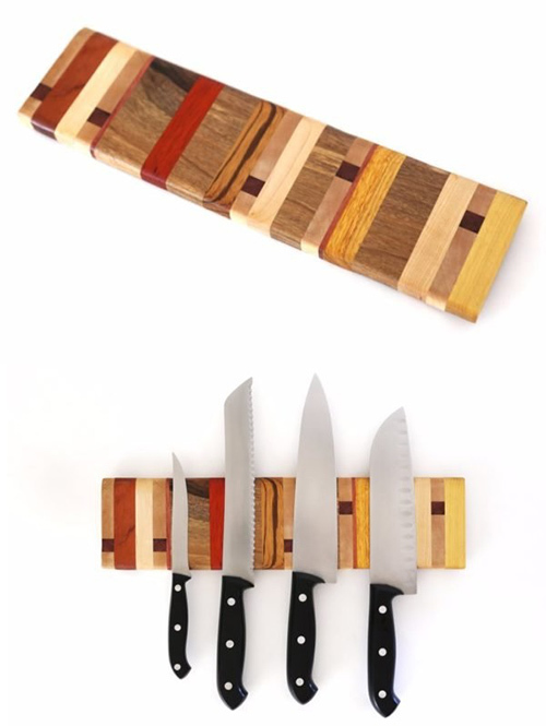 DIY knivstativ: mesterklasser og ideer
