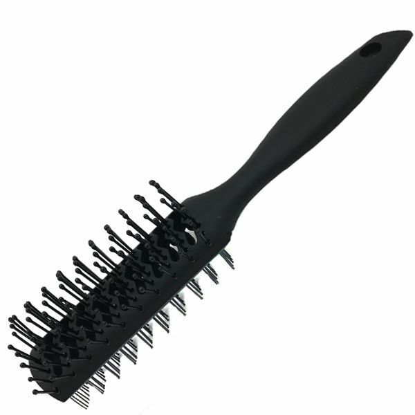 Blowing brush, double-sided, black