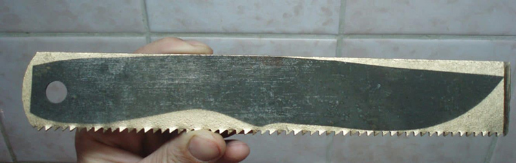 Harvesting of the blade of the saw fragments polotnaFOTO: pohod-lifehack.ru