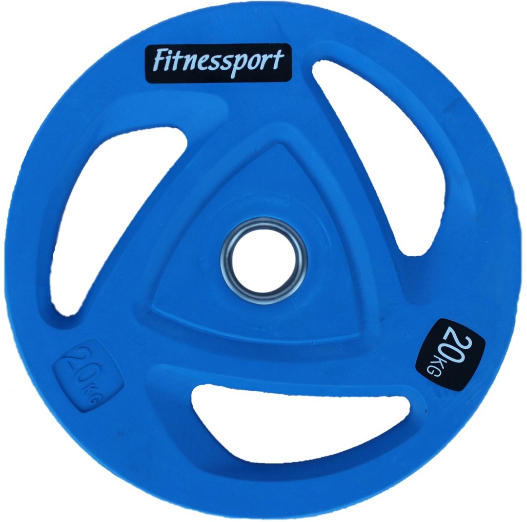 Olimpijski disk gumirane boje FITNESSPORT RCP20-20