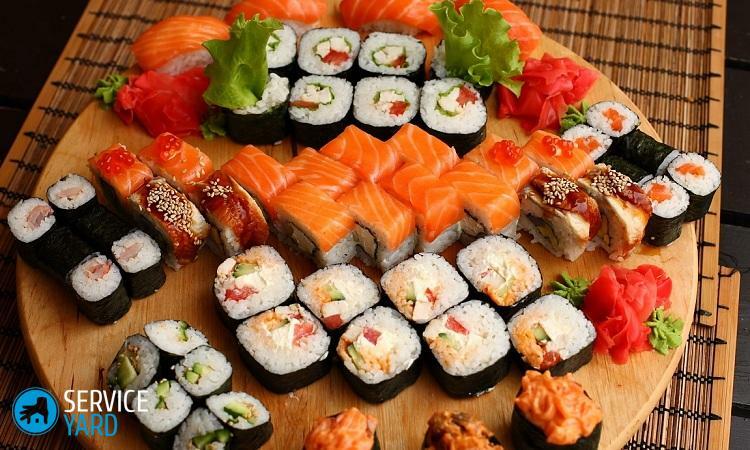 Hvordan lage sushi uten teppe?