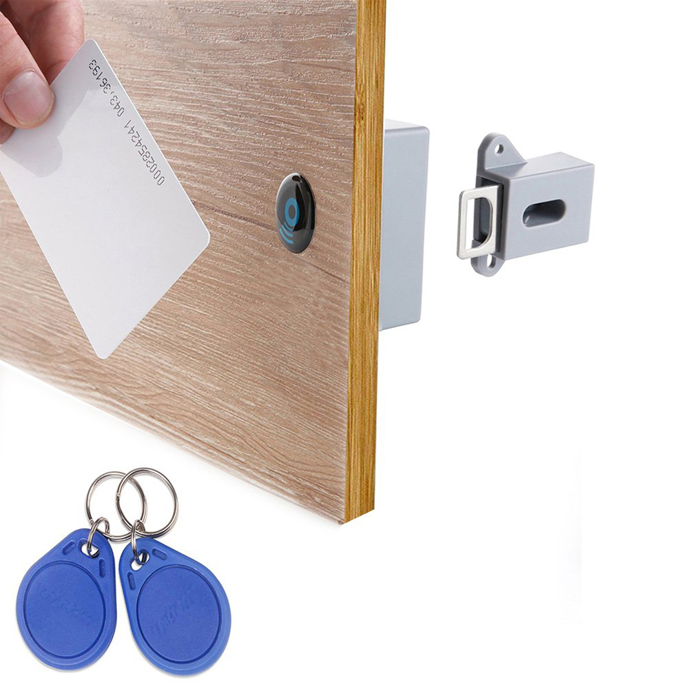  Electronic DIY Hidden RFID Card IC Card Intelligent Sensor Cabinet Lock Shoe Cabinet Door Lock