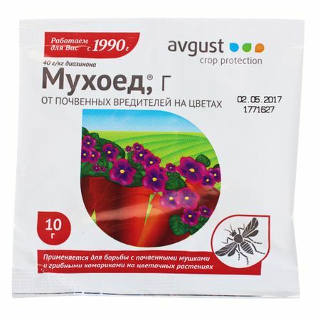 Remédio para moscas do solo " Mukhoed" 10 g