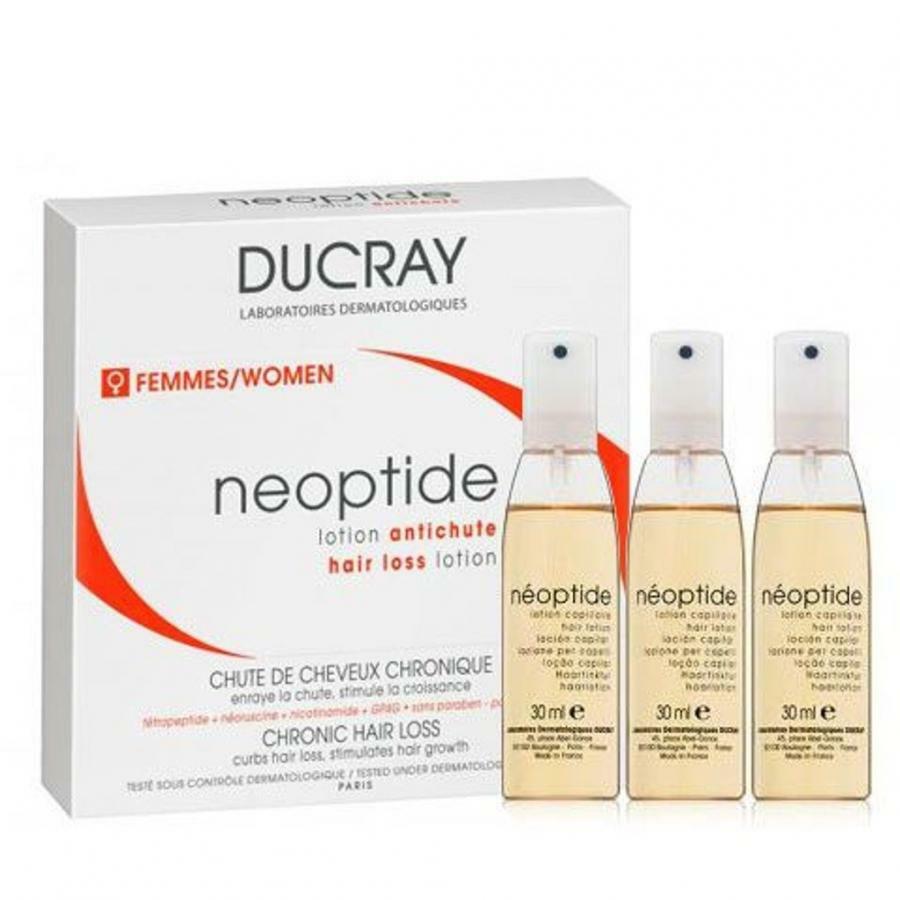 Plaukų losjonas Ducray Neoptide Neoptid, 3x30 ml, nuo plaukų slinkimo