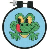  Cross-stitch kit Dimensions Frog, diameter 8 cm, art. 72531
